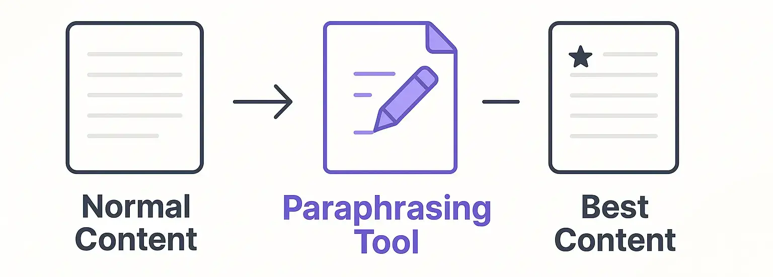 convert content using paraphrasing tool